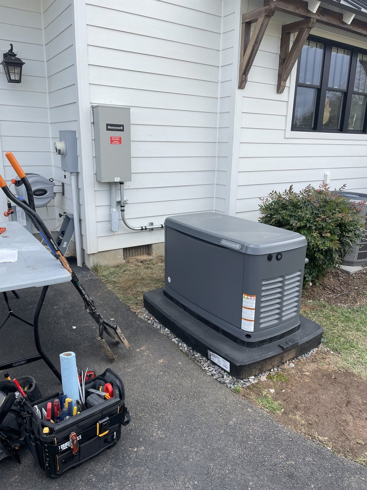 Standby generator wired by GreenKey at a Central Virginia home